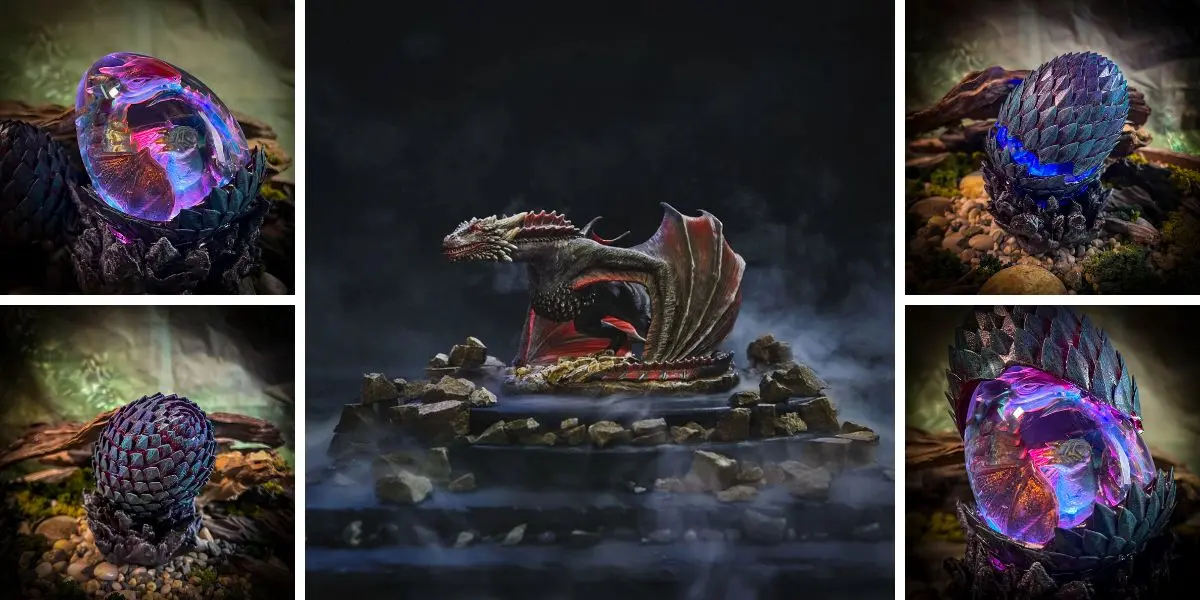 The Drogon Sculpture: Game of Thrones' Fierce Dragon Comes to Life in Stunning Hatchlight