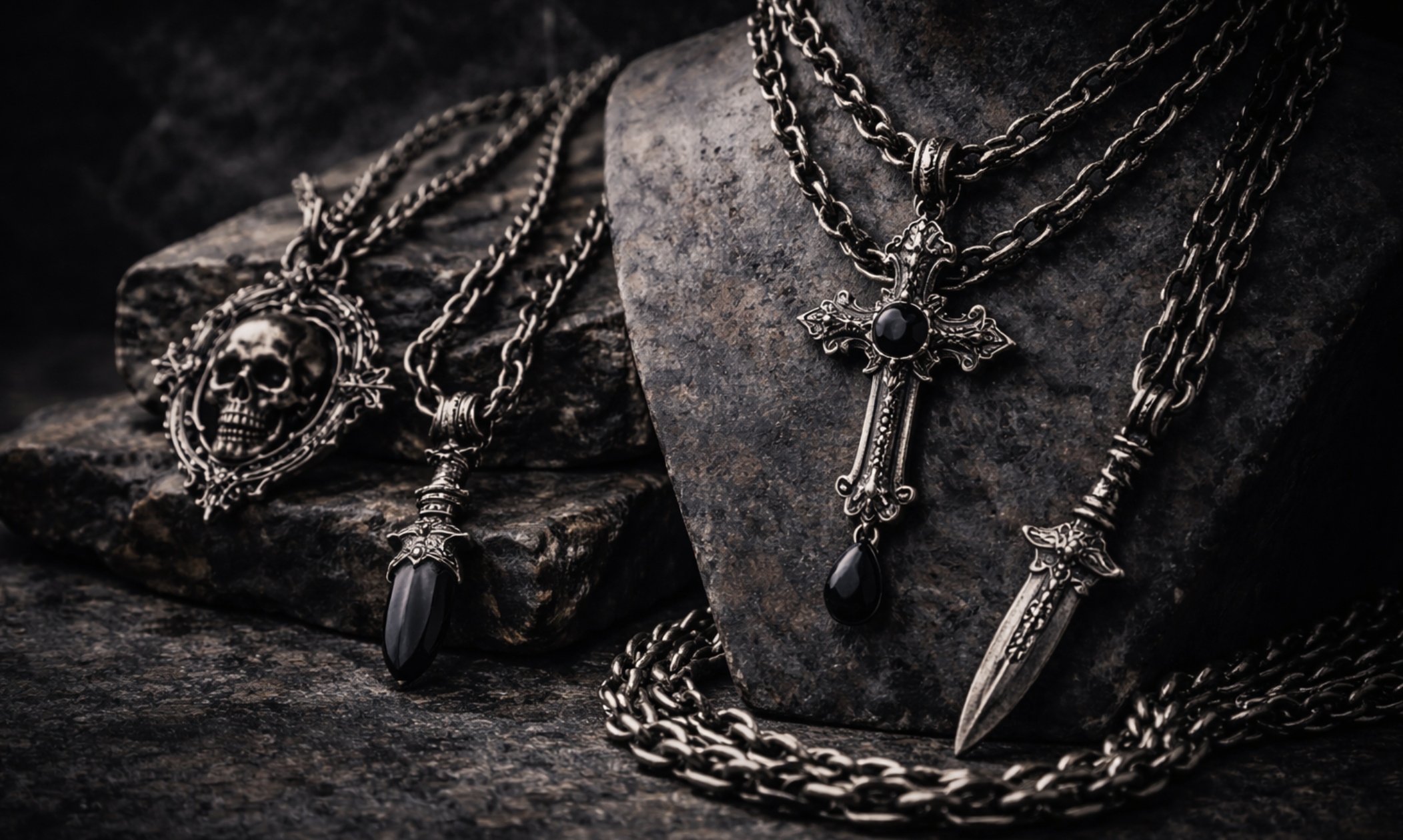 Gothic Necklace for Men – Dark, Masculine & Timeless Jewelry