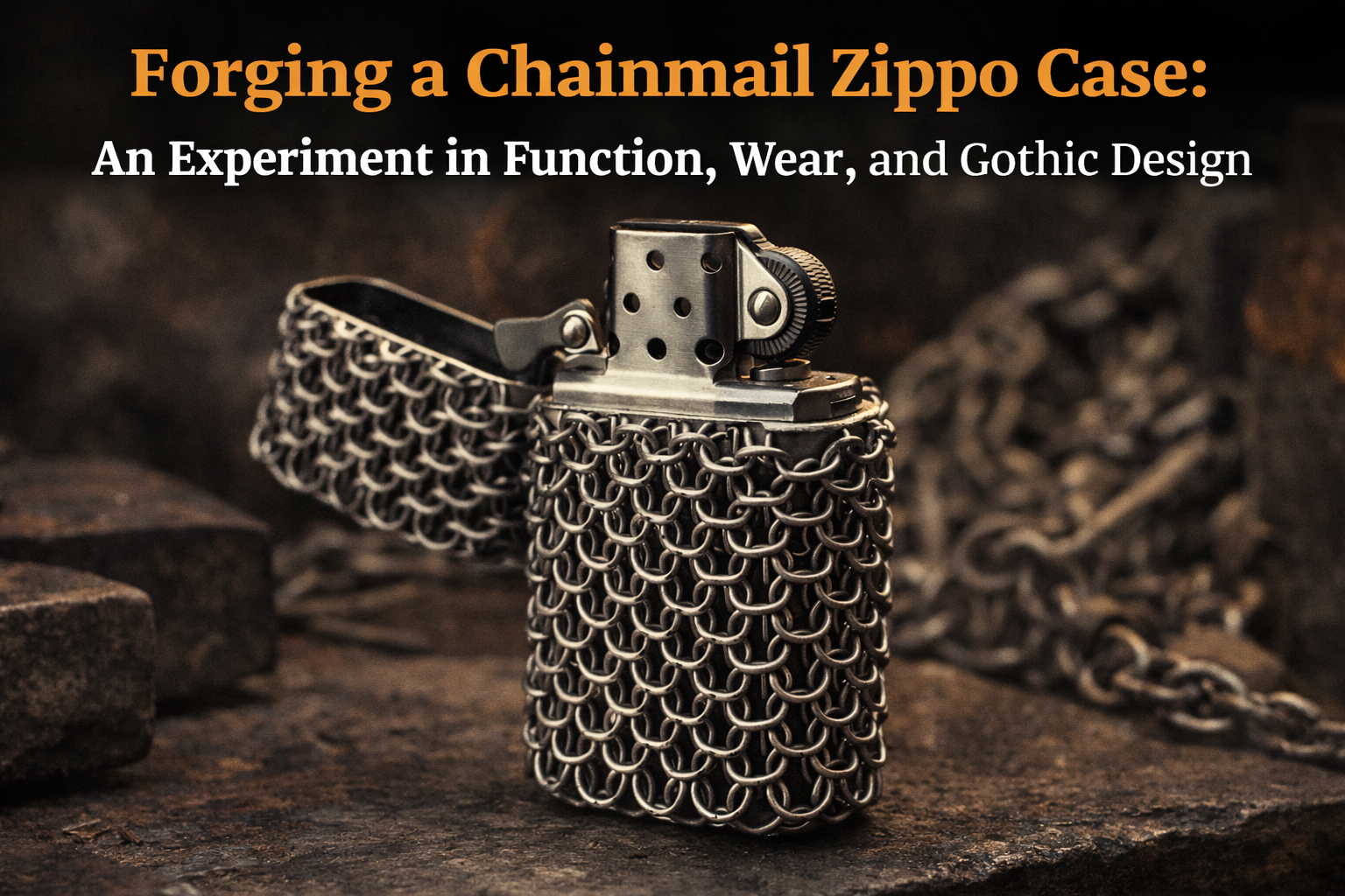Forging a Chainmail Zippo Case: An Experiment in Function, Wear, and Gothic Design