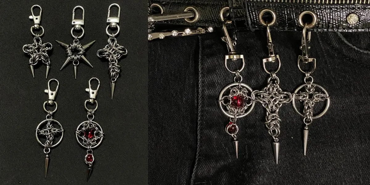 Midnight Forge: the new gothic chainmail keychain collection from Grizz Studio