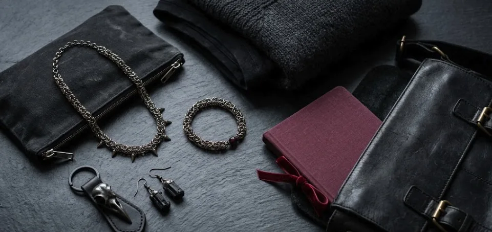 How to Travel with Gothic Jewellery: Chainmail Necklaces, Earrings and Dark Accessories