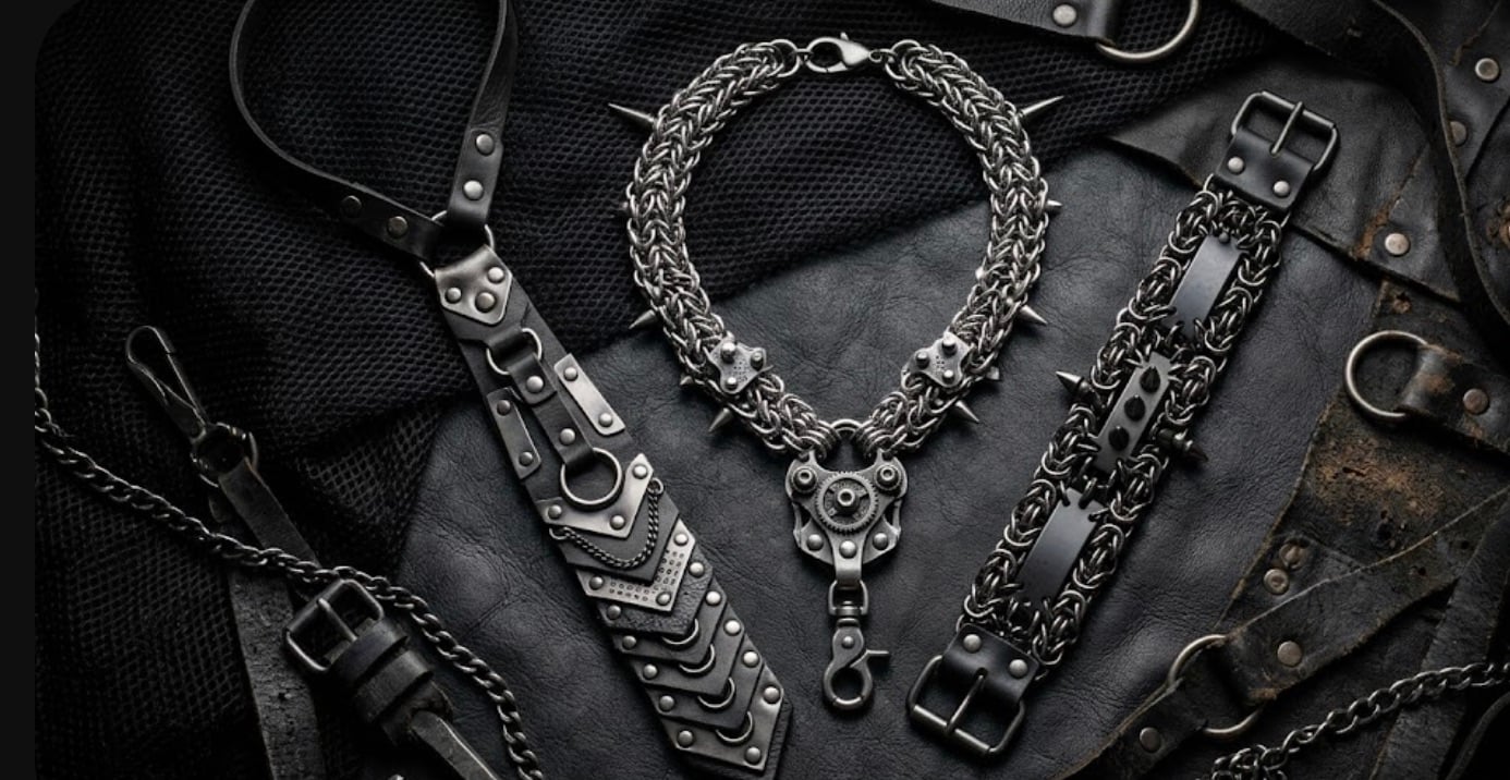 Industrial Goth Accessories: Chains, Metal & Jewellery