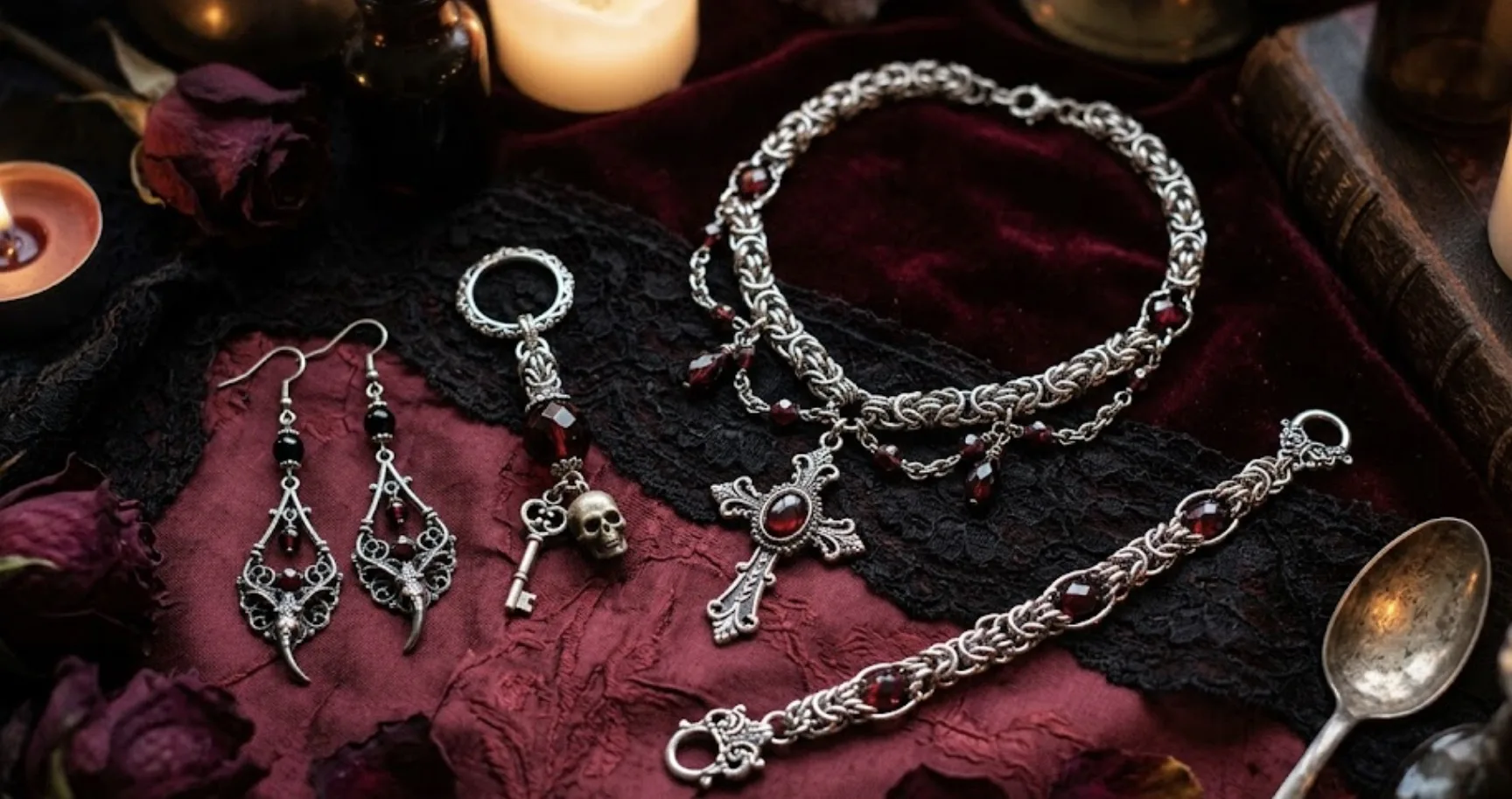 Romantic Goth Jewellery: Dark Accessories for Date Nights and Evening Outfits